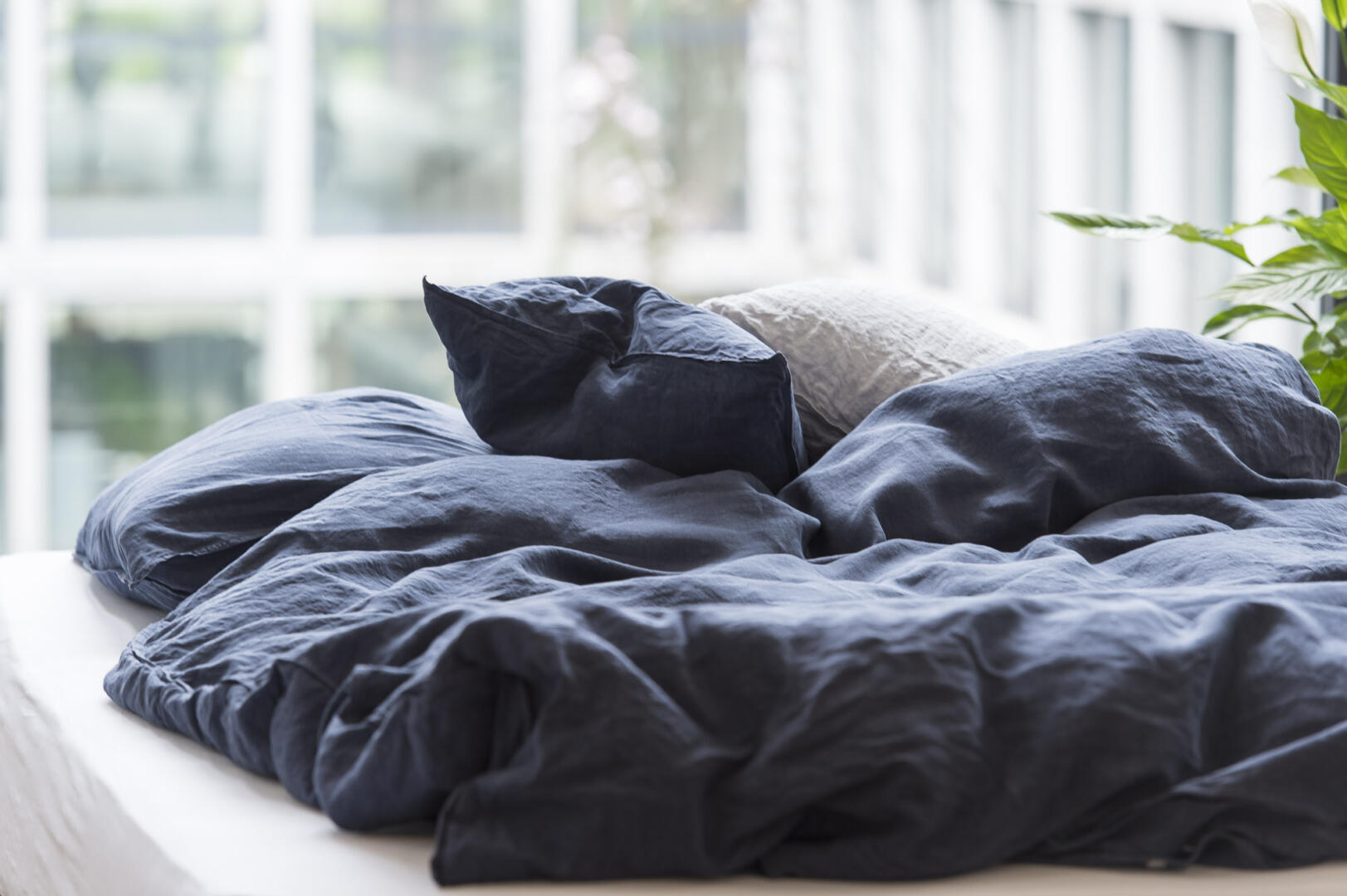 Lavie Bettwäsche LINUS 100% Leinen Farbe indigo