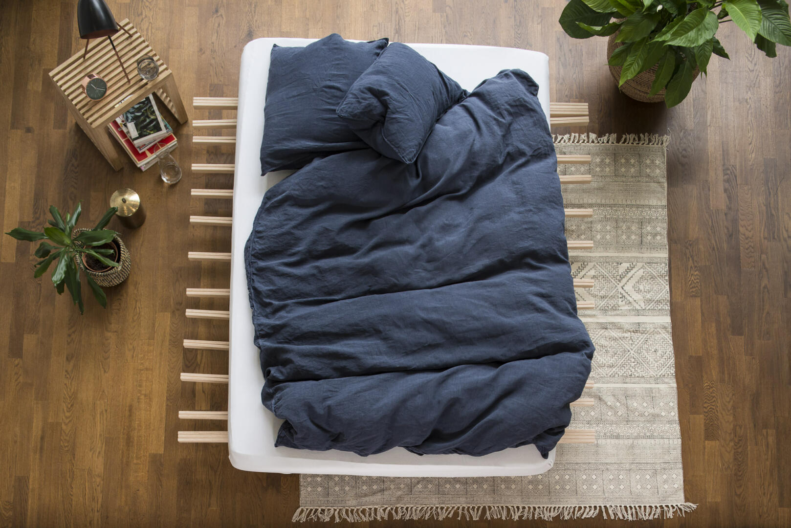 Lavie Bettwäsche LINUS 100% Leinen Farbe indigo