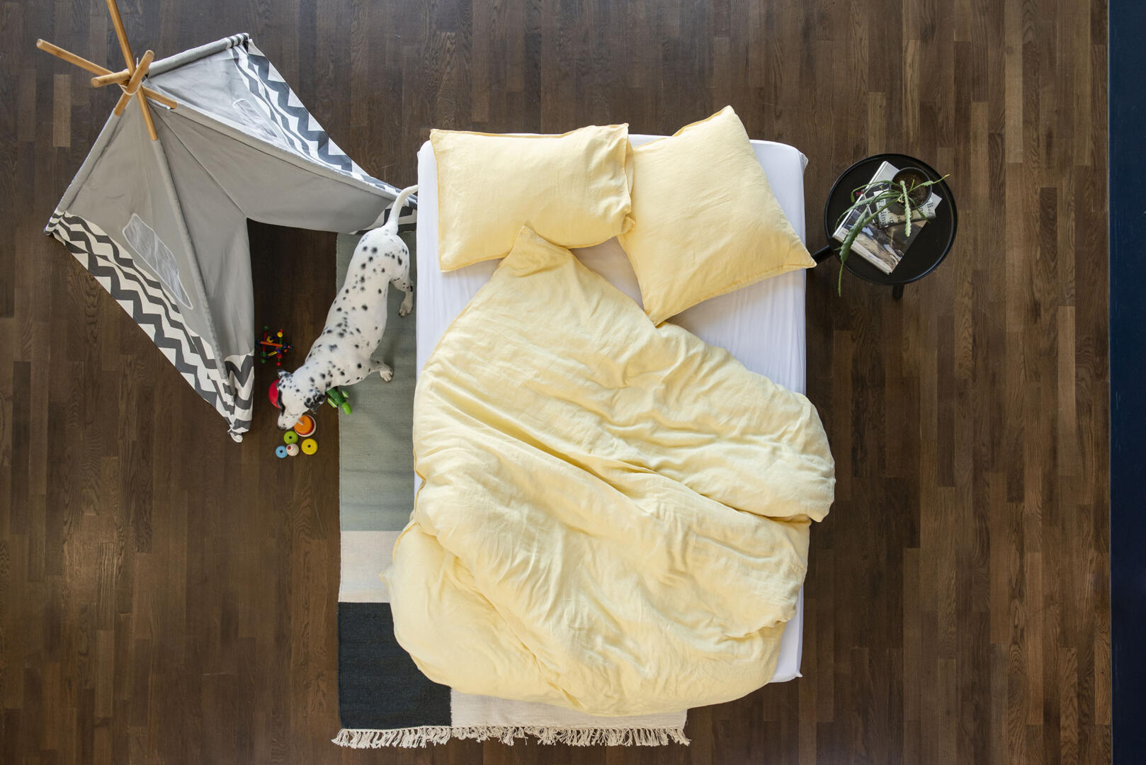 Lavie Bettwäsche LINUS 100% Leinen Farbe lemonade