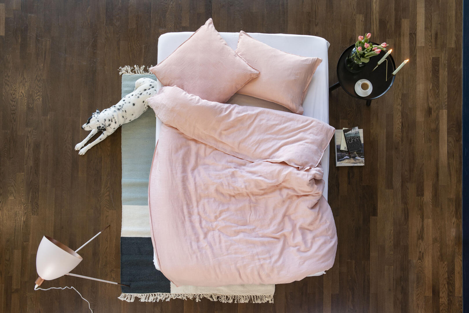 Lavie Bettwäsche LINUS 100% Leinen Farbe blush