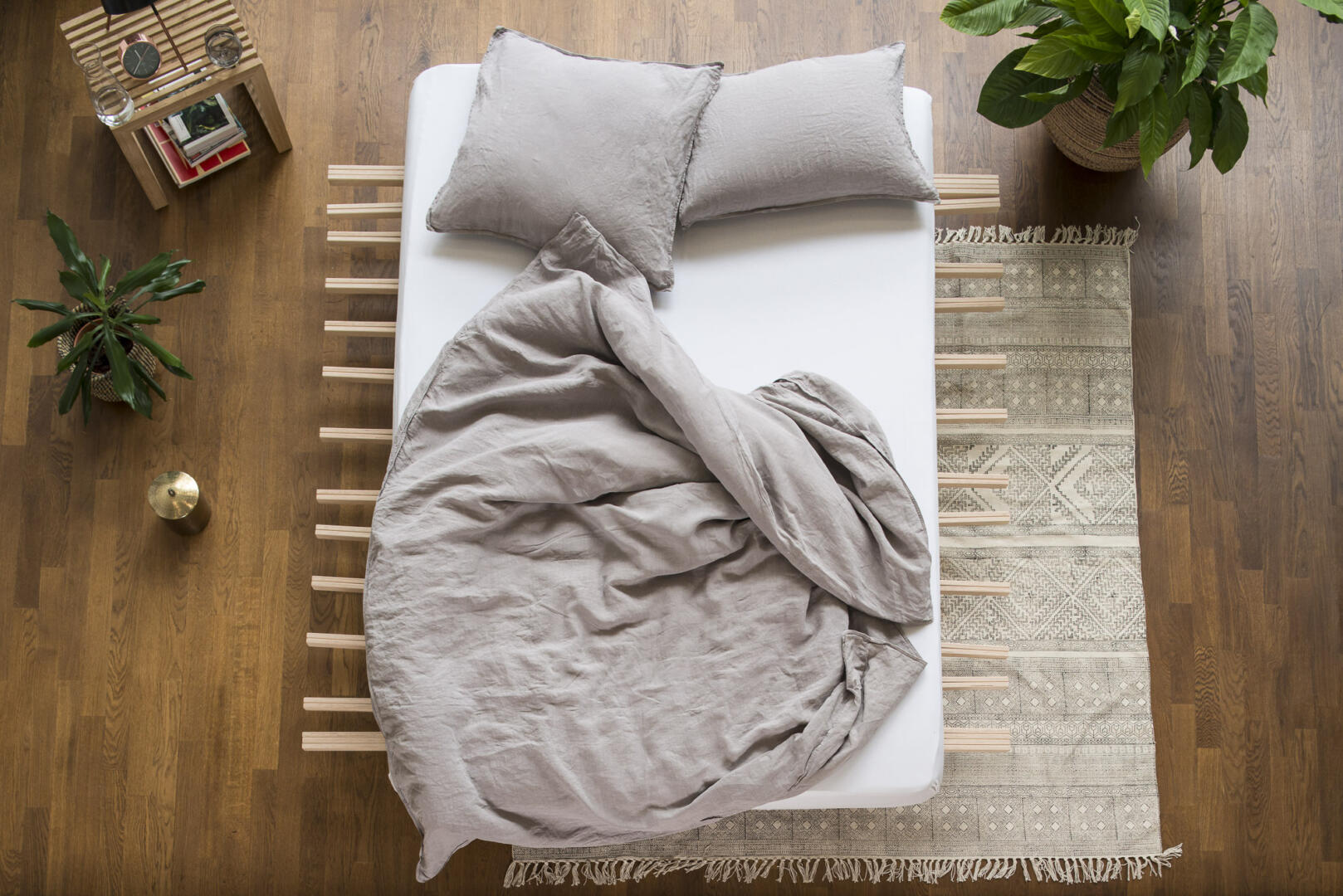 Lavie Bettwäsche LINUS 100% Leinen Farbe taupe